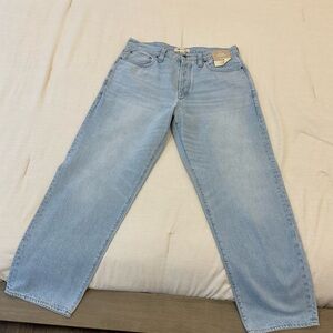 Madewell Men's Straight Jeans in Light Blue
